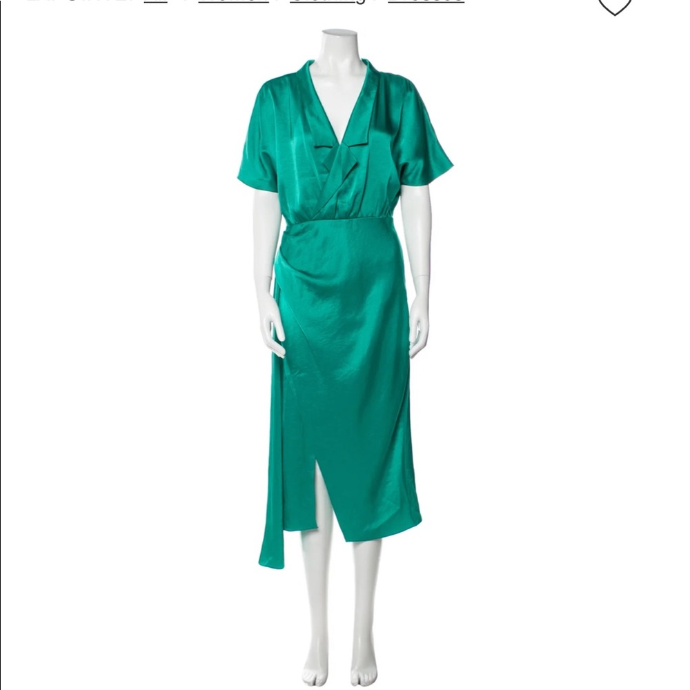 Sally Lapointe wrap Green Dress in sizes 2 & 4.$1490.00